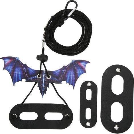 Harnais pour petits reptiles, laisse de Dragon barbu souple et réglable pour la marche en plein air, Hamsters, violet lézard (1/5)