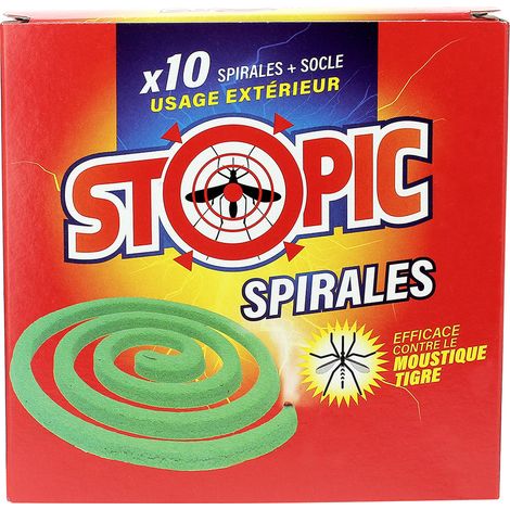 Espirales Antimosquitos Pack de 10 + Soporte Tp18 - Stopic