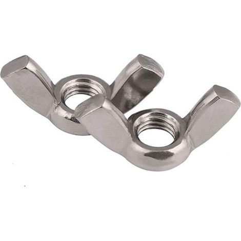 10 / 2 pièces Écrous M3 M4 M5 M6 M8 M10 M12 DIN315 Acier (1/3)