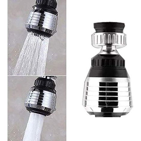 Grifo ahorrador de agua con cabezal rociador giratorio de 360 grados, aireador, difusor, boquilla de agua y adaptador de filtro.