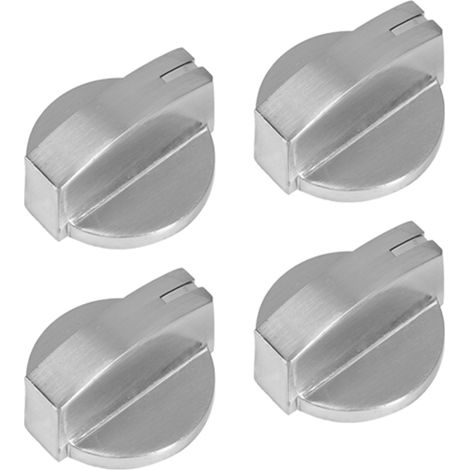 4x Bouton de commande, alliage de zinc, diamètre 8mm, remplacement universel, cuisinière à gaz (1/5)