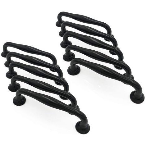 10X Poignées et boutons de tiroir Cuisine Armoire Porte Poignées Placard Tiroir Chambre Meubles Tirer Entraxe 96 mm (1/5)