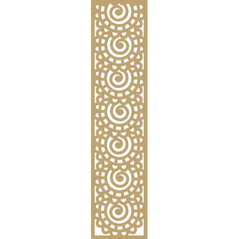 A5-Pendelleuchte, durchbrochenes Design, beige, 21 x 90 cm