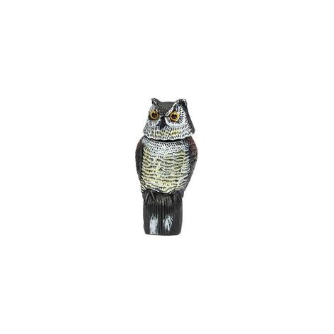 Répulsif pigeon effaroucheur d'oiseaux hibou réfléchissant lumineux – Protection jardin contre pigeons et corbeaux – Base remplissable pour poids optimal (1/5)