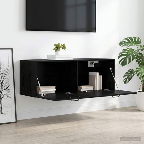 Armadietto a muro Rovere nero 100 x 36,5 x 35 cm vidaXL (1/5)