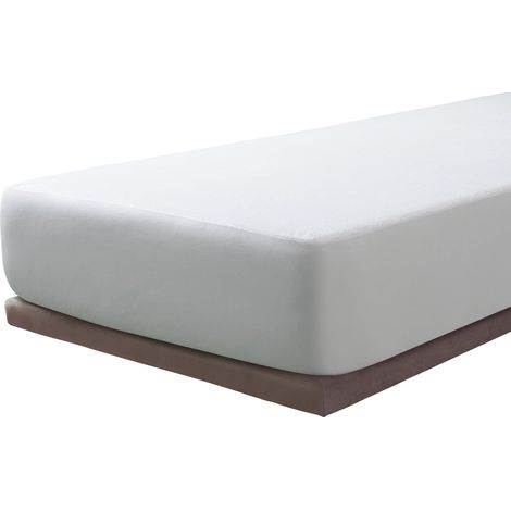 Protège-Matelas Éponge Bouclette 100% Bambou, Imperméable et Respirante - 160x190/200cm Alèse – Disponible en Plusieurs Dimensions (1/5)