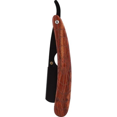 Porte-rasoir à barbe rétro, outil de rasage manuel pliant pour soin du visage et entretien de la barbe (1/5)