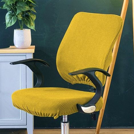 Coprisedia da ufficio monopezzo, rimovibile, universale, moderno, semplice, elegante, coprisedia girevole per sedie da ufficio, braccioli girevoli, sedia (ora (1/5)