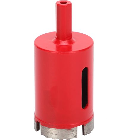 Outil de perçage de scie cloche, diamant rouge, embout à dents ondulées en acier rapide 38mm pour le marbre
