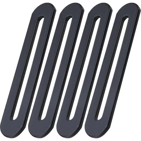 Sollbry Pattes de Fixations 155 x 19mm Patte de Fixation Noir en Acier Inoxydable Pattes D'assemblage pour Réparation Connexion Fixations Meubles 4PCS (4, 15519mm) (1/5)
