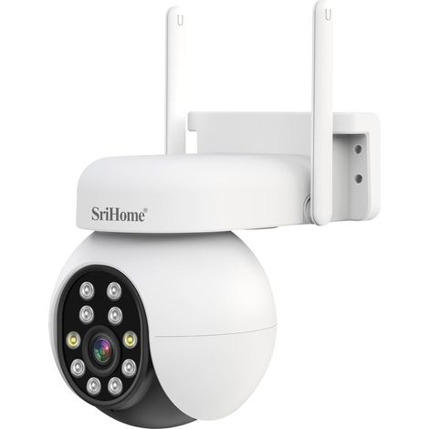 Caméra de Surveillance, Détection d'humains, Suivi de Mouvement, Alarme sonore et Lumineuse, Audio bidirectionnel, Utilisation en extérieur/intérieur (1/5)