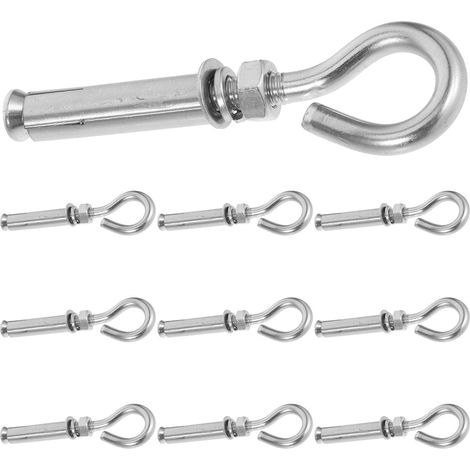 10 crochets muraux - inox - pour vêtements et serviettes (1/5)