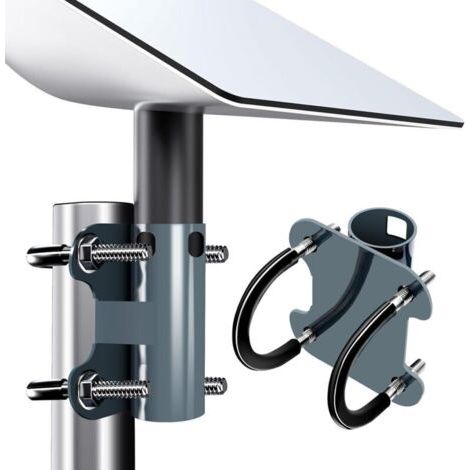 Pour kit de montage Starlink - Diamètre du tube : 30 à 50 mm - Support Starlink en U pour V2 - Pour caravane, montage sur toit, yacht, balcon, barres horizontales et barres verticales