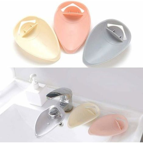 3 Extensions de Robinet pour vier Rallonge en Plastique pour Enfants Rose Gris Beige (1/4)