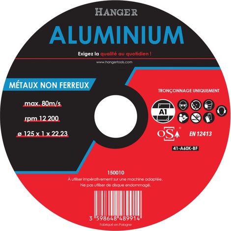 DISCO PARA TRONZAR ALU 125X1 PLANO