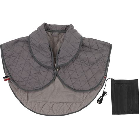 Écharpe Chauffante Électrique USB pour Épaules - Polyester Isotherme Unisexe - Gris Hiver (1/5)