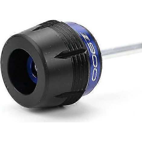 Accessoires moto pour Kawasaki Z900 (2017-2023-2022) : protections de fourche, patins de protection, roue avant (bleu). (1/4)
