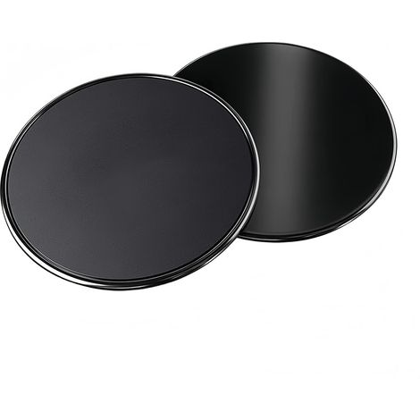 2 Pièces Disque Sport Fitness,Leg Sliders Disque de Fitness Abdominaux Core Disque Glisseur,Double Face Disques de Remise en Forme pour Yoga,Pilates,Gym (1/5)