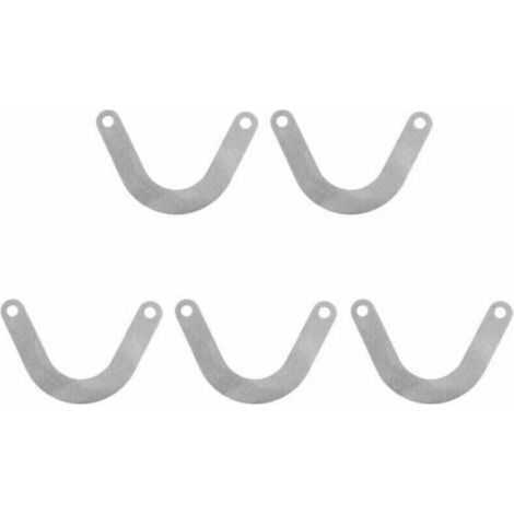 Paquet de 10 plaques de soupape en métal en forme de U raccords de compresseur d'air en métal plaque de soupape 60mm largeur pièces d'outils électriques accessoires