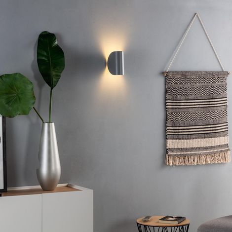 Applique LED Gaia 6W Doppia Luce Grigia 3000K Bianco Caldo