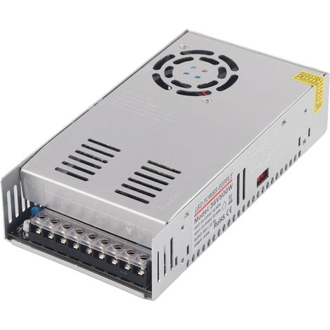 Alimentation à découpage en alliage d'aluminium pour moteur de brumisation avec dissipation thermique, adapté à la surveillance de sécurité.
