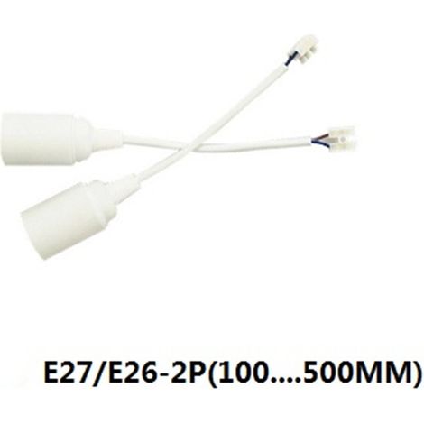 Des douilles E27/E26 avec câblage, fils de suspension et bases de lampe ignifugées portant le marquage CE sont disponibles en stock. (1/5)