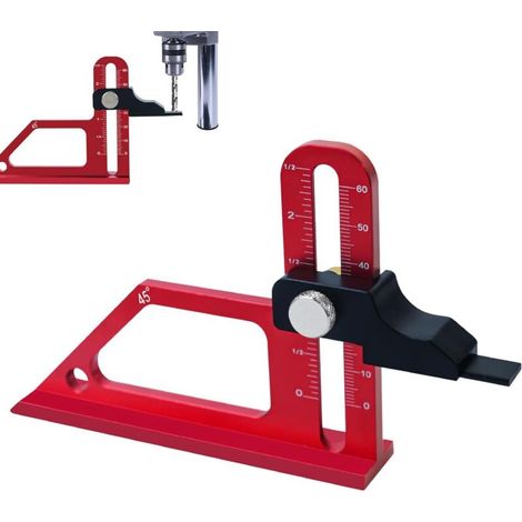 Tiefen- und Höhenmesser für Tischkreissägen, Höhenmesser aus Aluminiumlegierung für Holzbearbeitungsanwendungen (1 Stück) - Crezuo