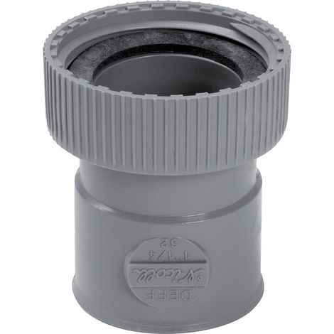 Nicoll – Douille à écrou prisonnier femelle Ø32 – Raccord 33x42 pour canalisation PVC – Usage professionnel – Compatible avec filetage 33x42