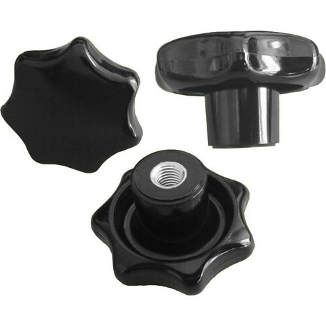 5 Pièces - Bouton étoile écrou - M5 - Ø25 mm - DIN6336 K - Filetage acier (1/2)