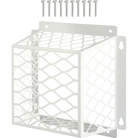 Grille de protection anti-oiseaux blanche 775 pouces 1 couvercle de protection ventilateur d'extraction pour empêcher les animaux d'entrer (1/5)
