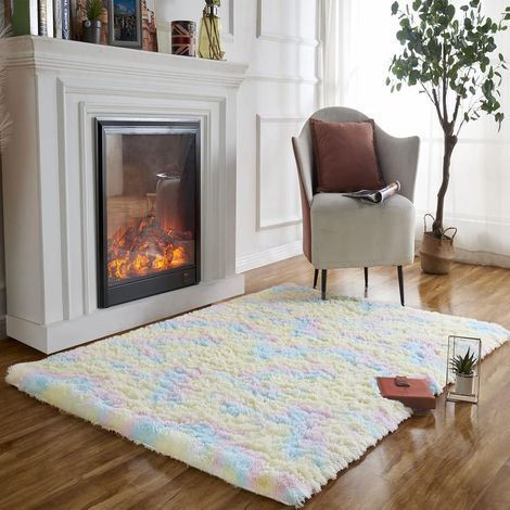 Teppich Regenbogen Kinderzimmer flauschig 80&xD7120 cm Regenbogen (1/5)