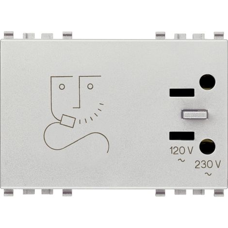 VIMAR - 20290.N 230V Steckdose für Rasierapparate