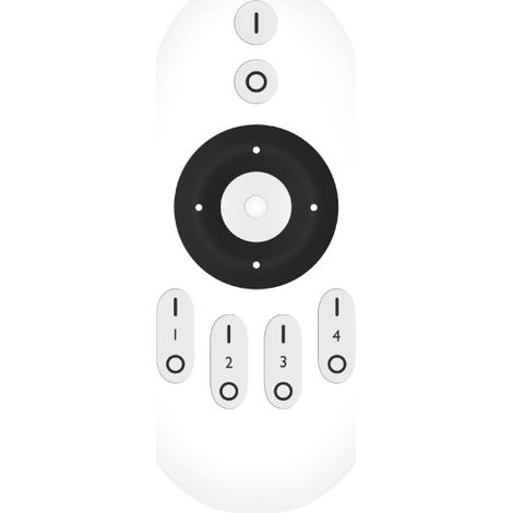 Télécommande Dimmable RF 2.4GHz Mono-couleur 4 Zones - 006