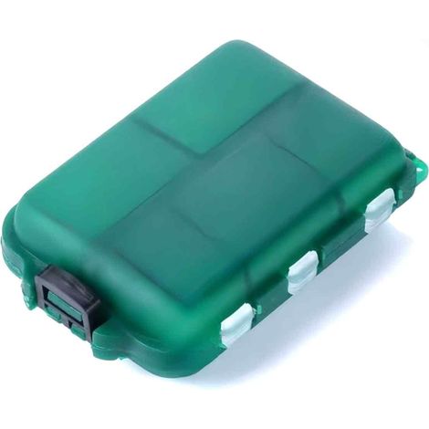 1 Boîte de rangement, étanche, 10 compartiments, plastique rigide, pêche (1/5)