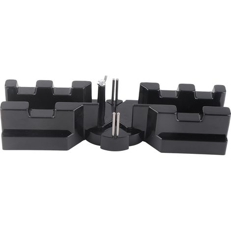 Gabarit de coupe d'angles 2 en 1, noir ABS haute précision résistant à l'usure, outil de mesure (1/5)