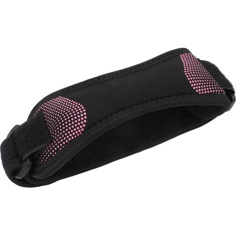 Genouillère rotulienne ajustable avec coussinet en silicone pour le football, le basketball, la course à pied et le tennis (rose) (1/5)
