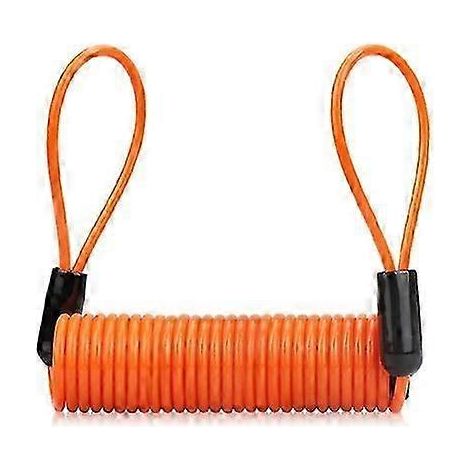 Disque de frein antivol de sécurité pour moto, scooter, VTT, vélo de route, vélo de montagne, disque de frein en acier, antivol de roue (orange) (1/5)