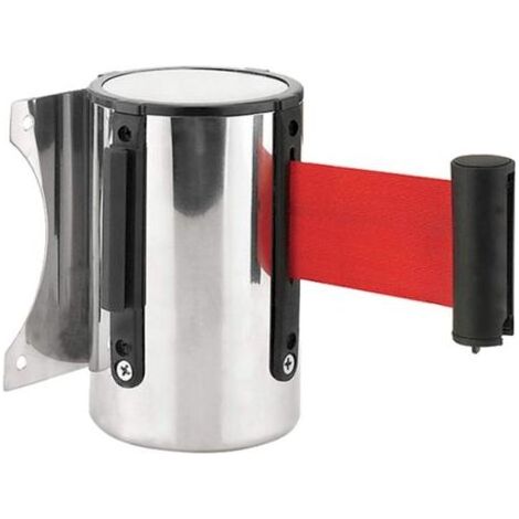 Pair - Barrière de sécurité rétractable 2m – Acier inoxydable haute résistance – Installation facile – Pour supermarchés, aéroports, hôtels