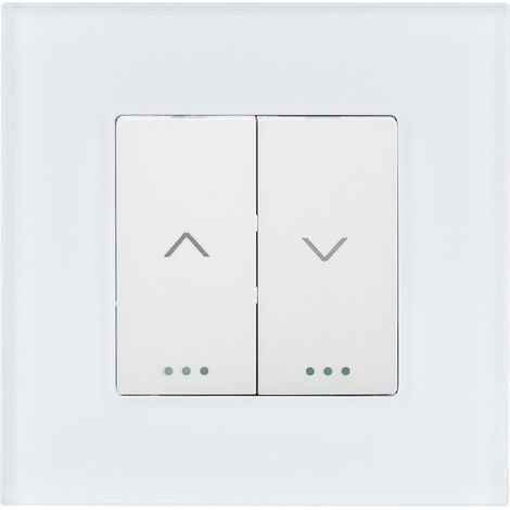 Interruptor Pulsador para Persianas Automáticas con Flechas y Marco PC Modern Blanco (1/4)