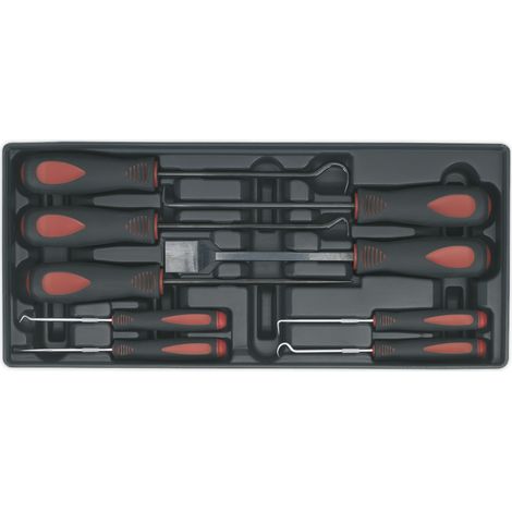 Sealey TBT23 Premier Scraper & Hook Set with Tool Tray 9pc (1/2)