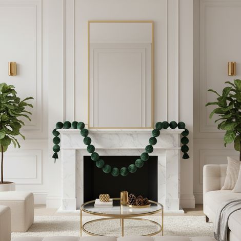 Festone natalizio di palline per decorazioni natalizie da 180 cm -Verde / 20 palline (1/5)