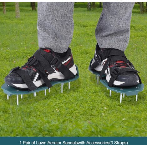 Sandales pour aérateur de pelouse, chaussures pour aérateur de pelouse, sandales de jardin, chaussures à crampons pour pelouse, sandales à crampons pour pelouse (1/5)