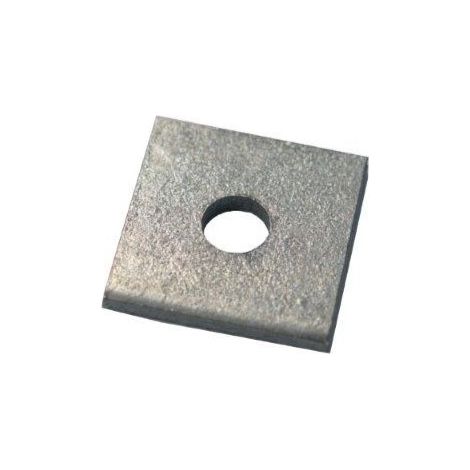 Support Galvanisé et trempé Carré, 1 trou de diamètre 10mm, M8 x 40 x 3mm ( Prix pour Sachet de 50 )