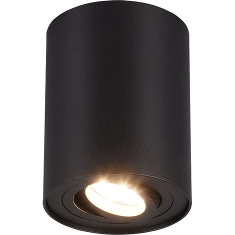 Plafoniera da Interno GU10 in Metallo Nero Opaco