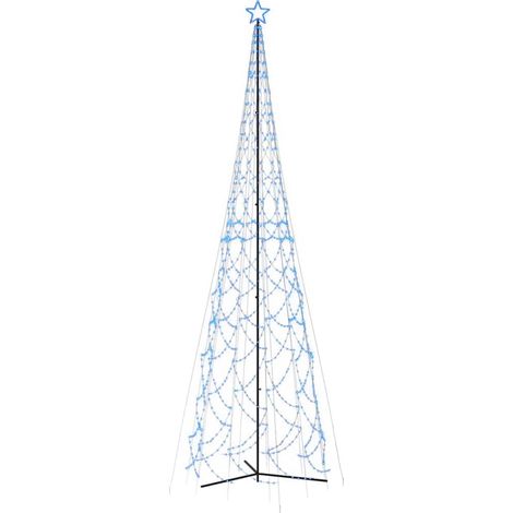 Christmas Cone Tree Blue 3000 LEDs 230x800 cm vidaXL (1/5)
