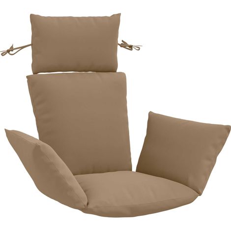 Coussin Adirondack PUTTEN 100 % polyester Taupe – aménagement extérieur (1/5)