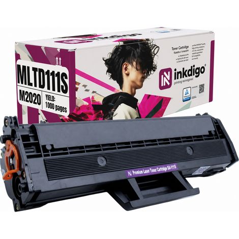 Tóner Inkdigo MLT-D111S compatible con Samsung Xpress M2020 SL-M2022 M2020W con certificación TÜV. (1/5)