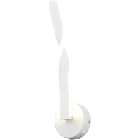 Applique LED, metallo, bianco, H 46 cm, Ginko (1/5)