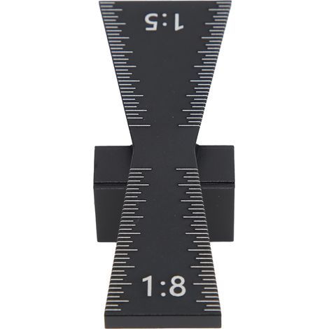 Outil de traçage à queue d'aronde en alliage d'aluminium pour le dessin de lignes à faire soi-même, pour le travail du bois, échelle 1:5/1:8 (1/5)