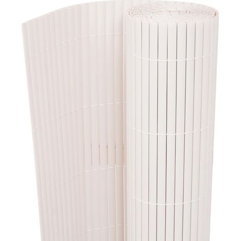 Clôture de jardin Double face 90x500 Blanc (1/5)